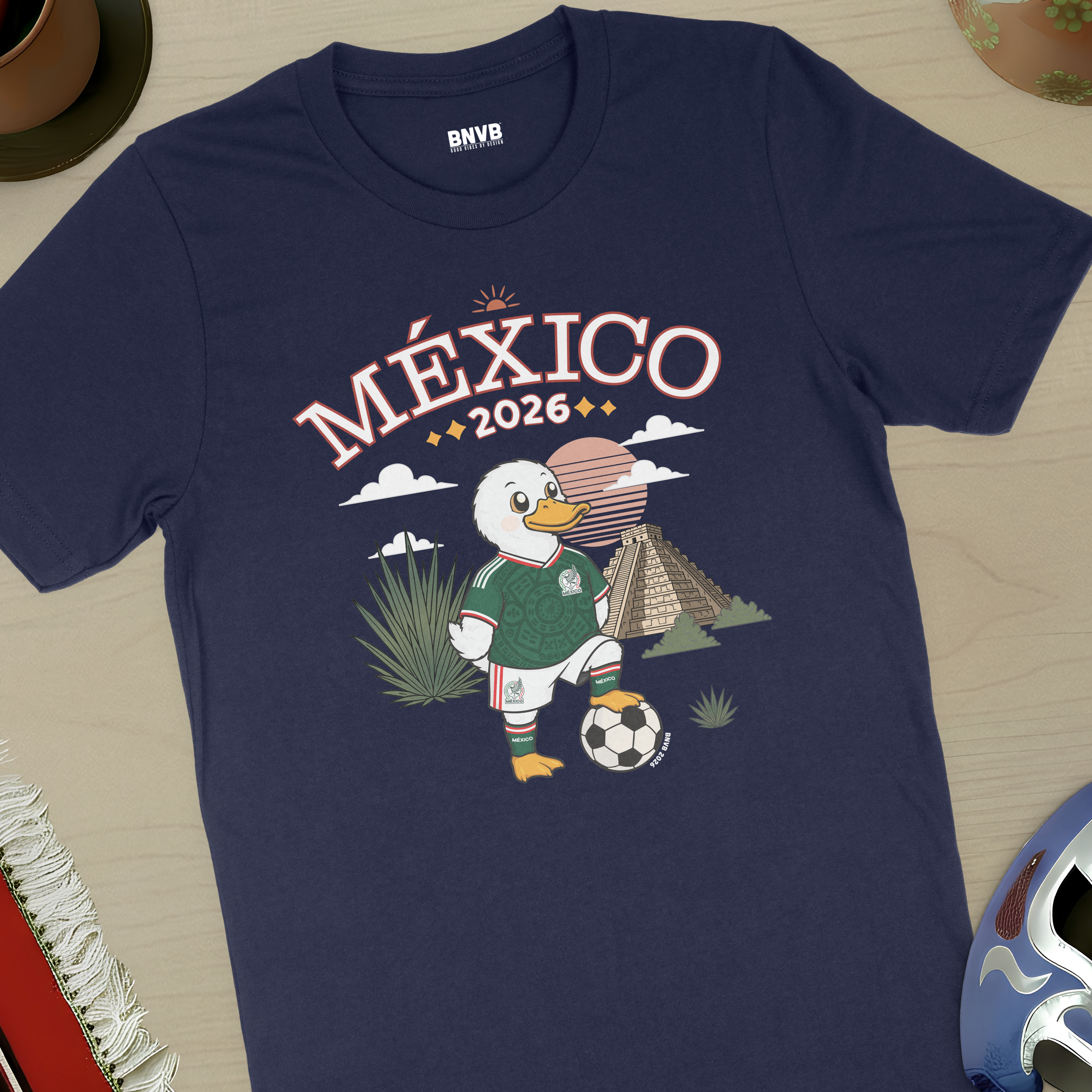 México 2026 Pato Futbolero Tee