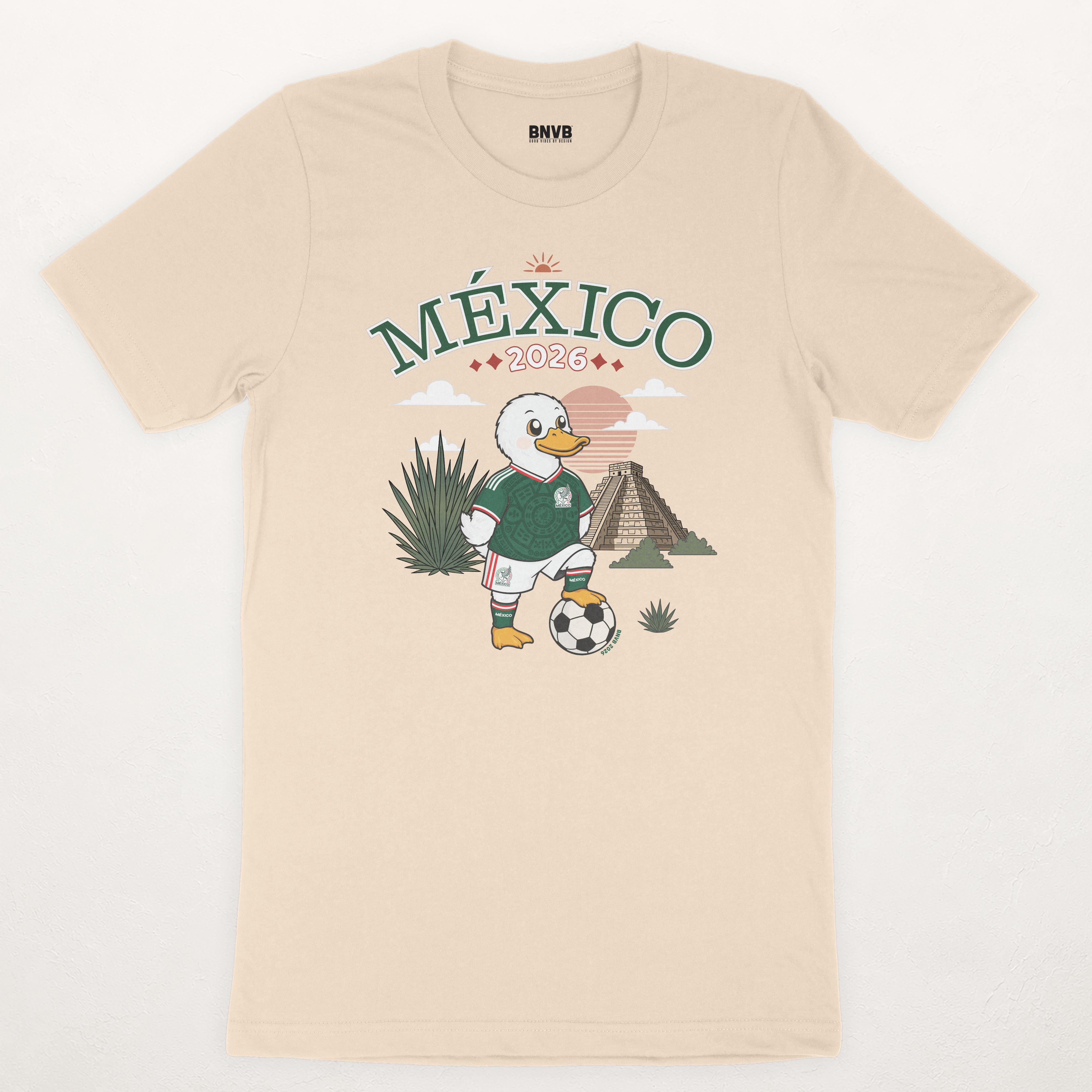 México 2026 Pato Futbolero Tee