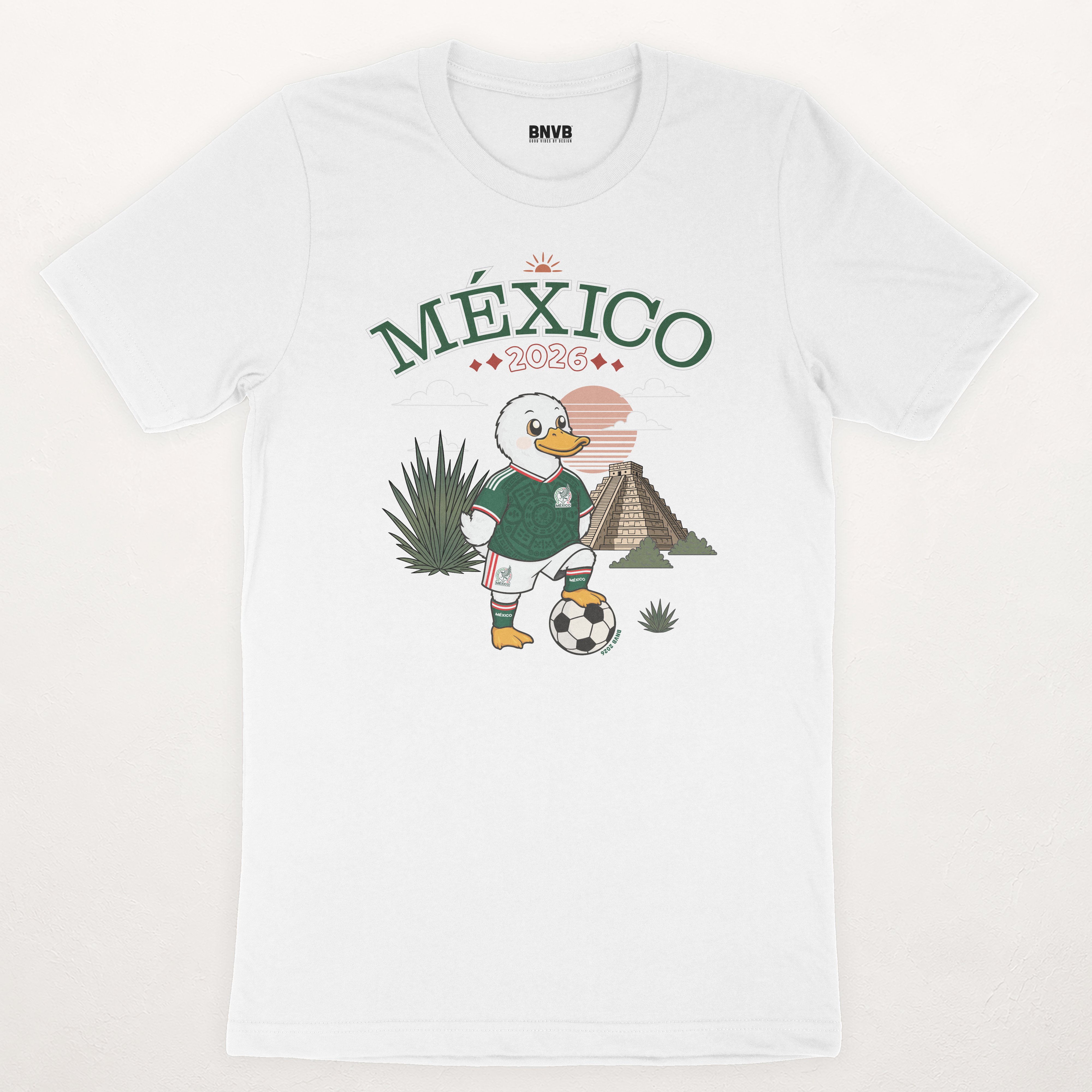 México 2026 Pato Futbolero Tee