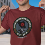 Operation Epstein Distraction Tee - Military Patch Edition