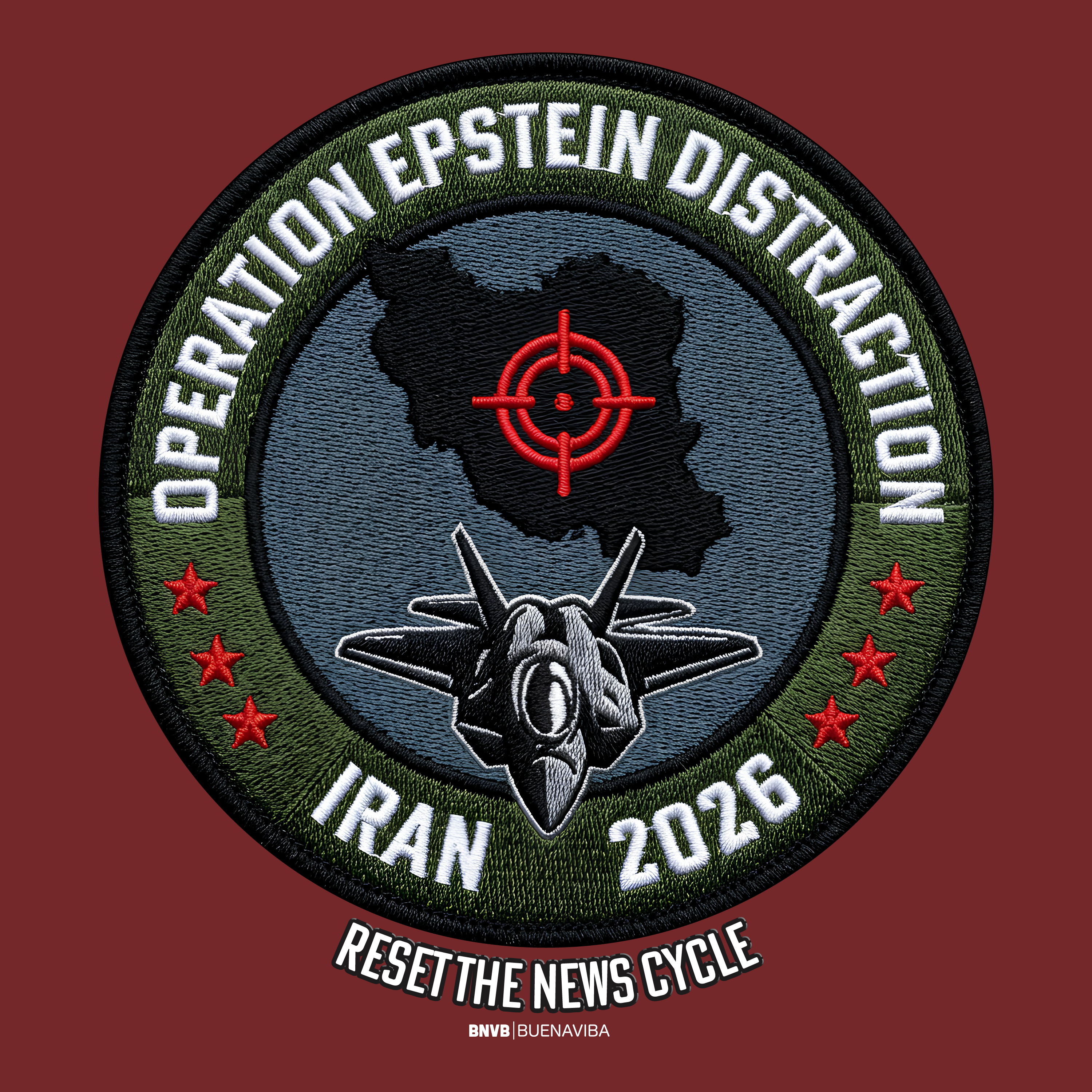 Operation Epstein Distraction Tee - Military Patch Edition