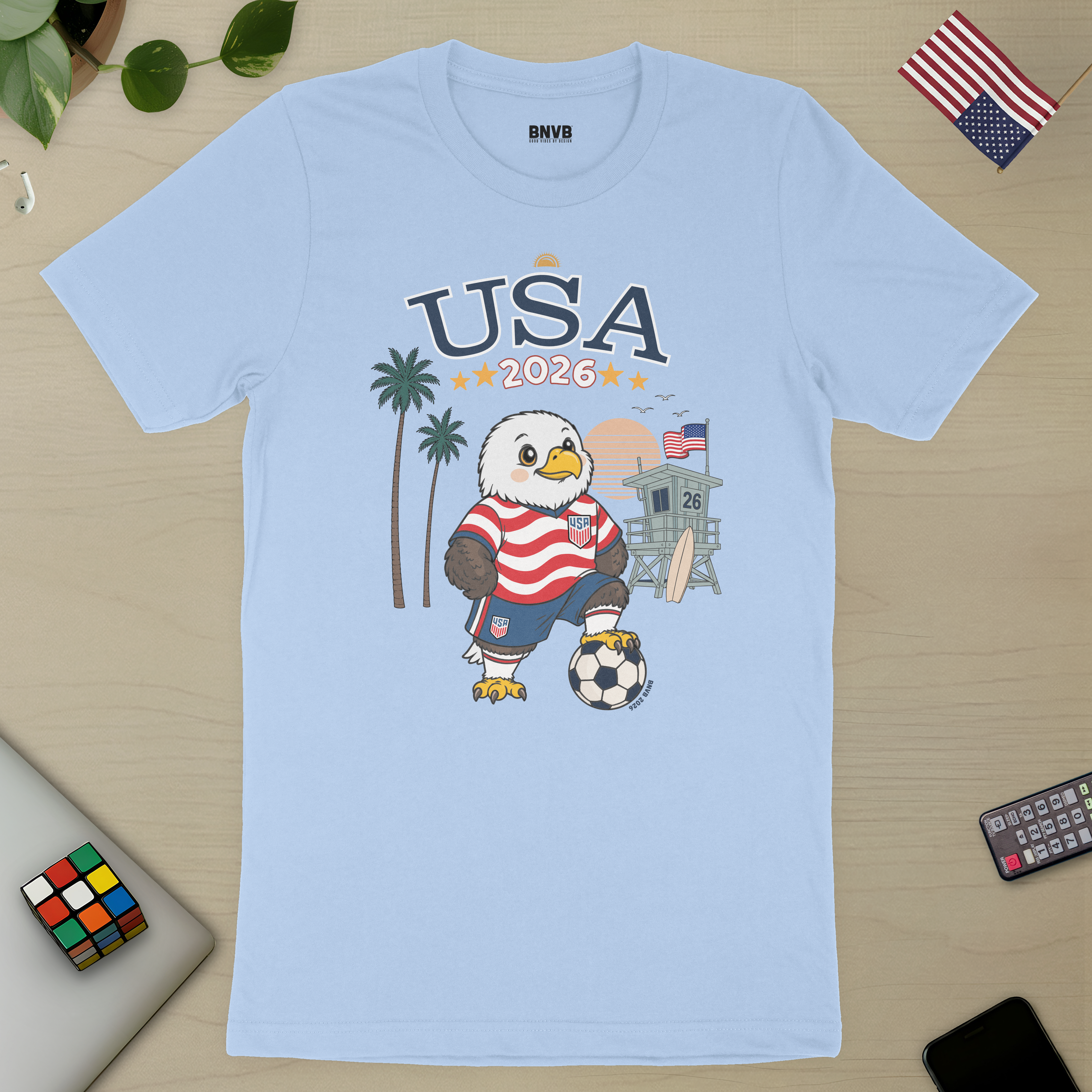 USA 2026 West Coast Soccer Eagle Tee