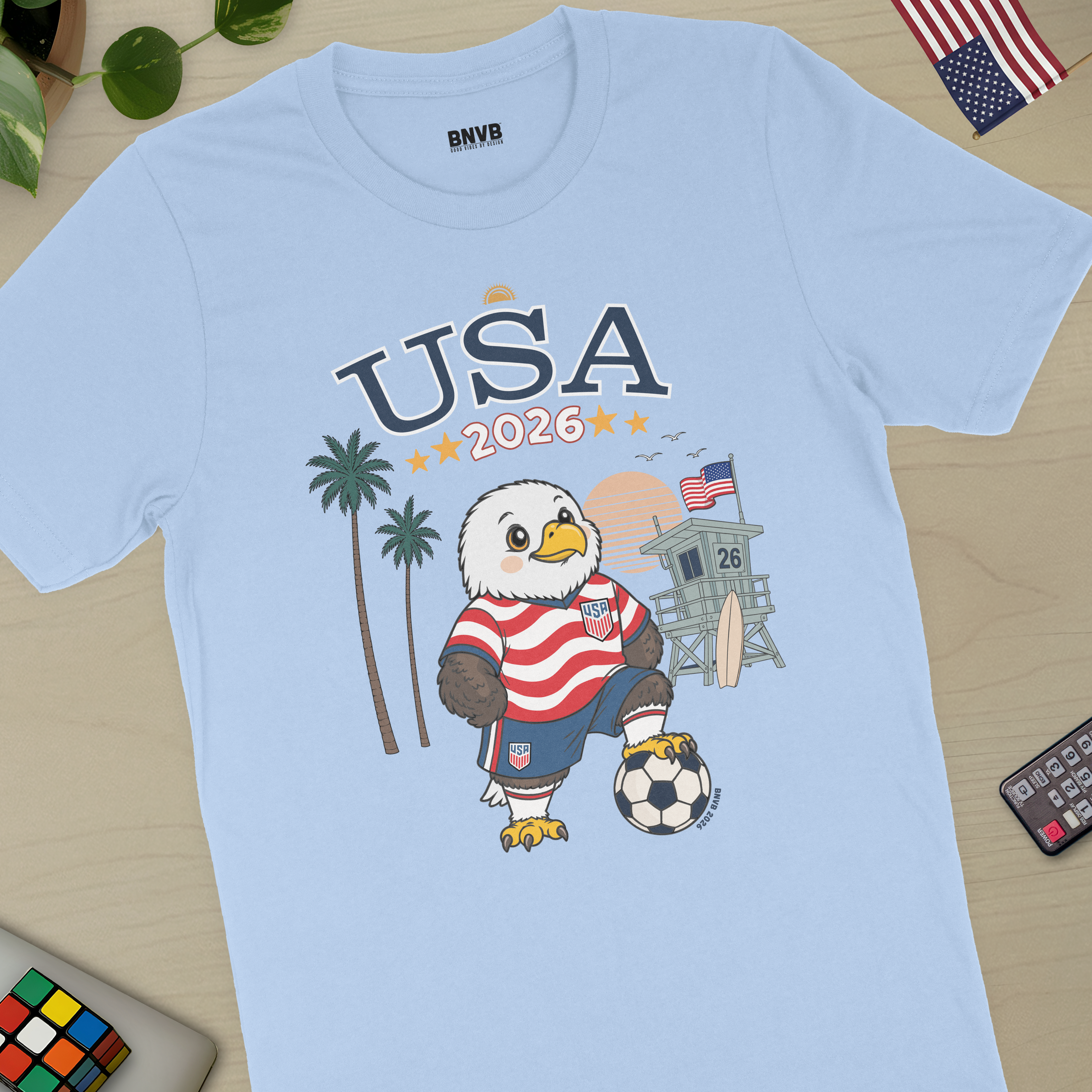 USA 2026 West Coast Soccer Eagle Tee