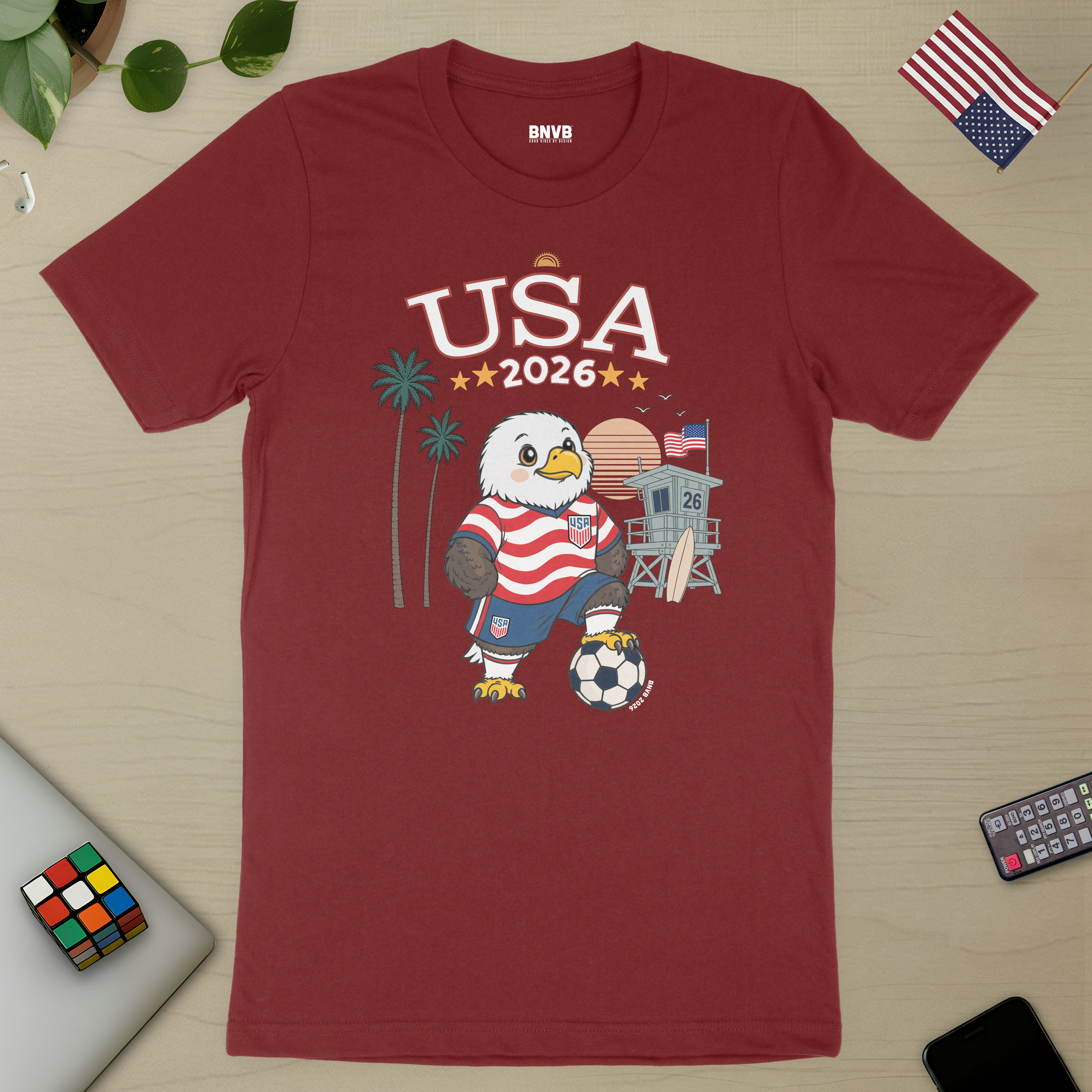 USA 2026 West Coast Soccer Eagle Tee