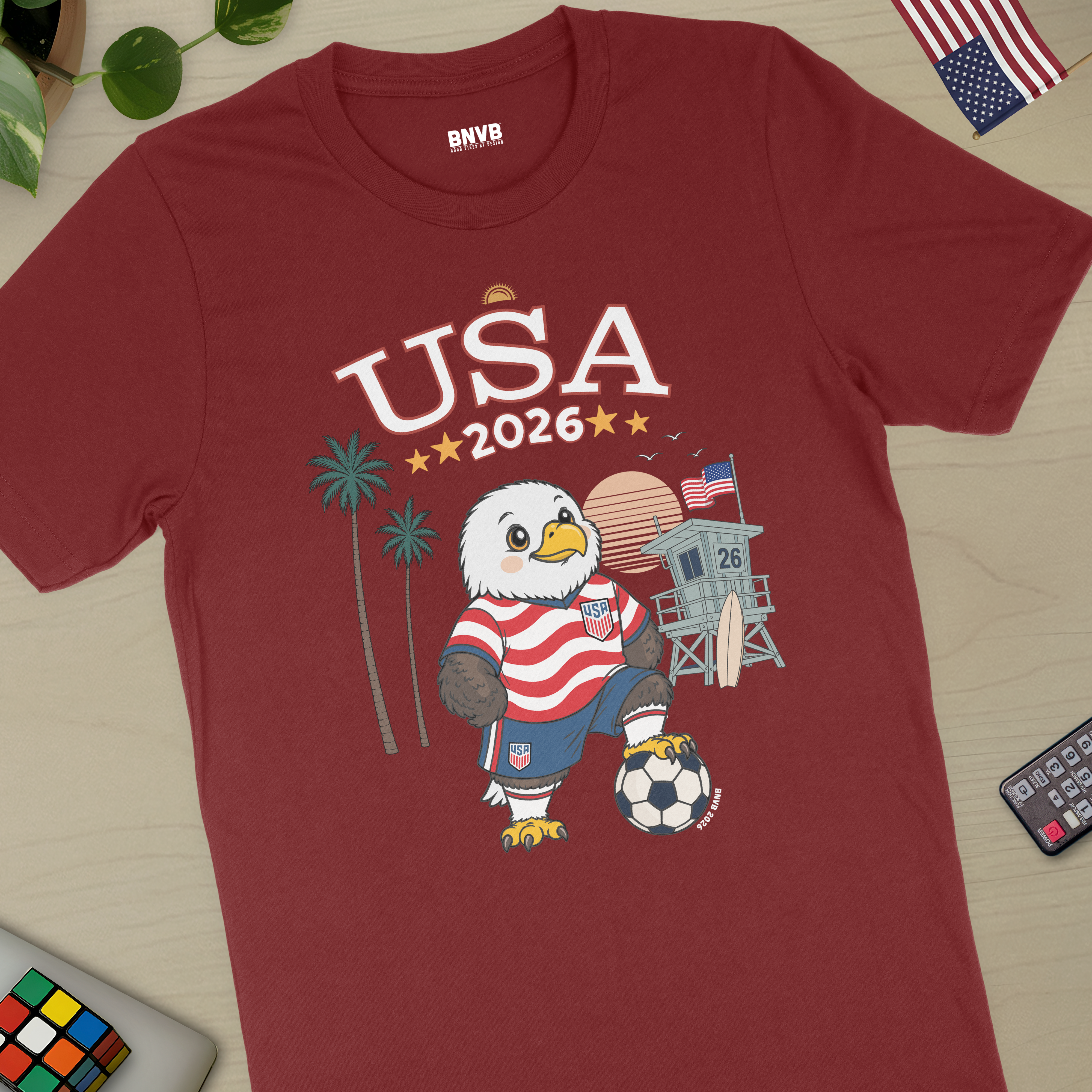 USA 2026 West Coast Soccer Eagle Tee