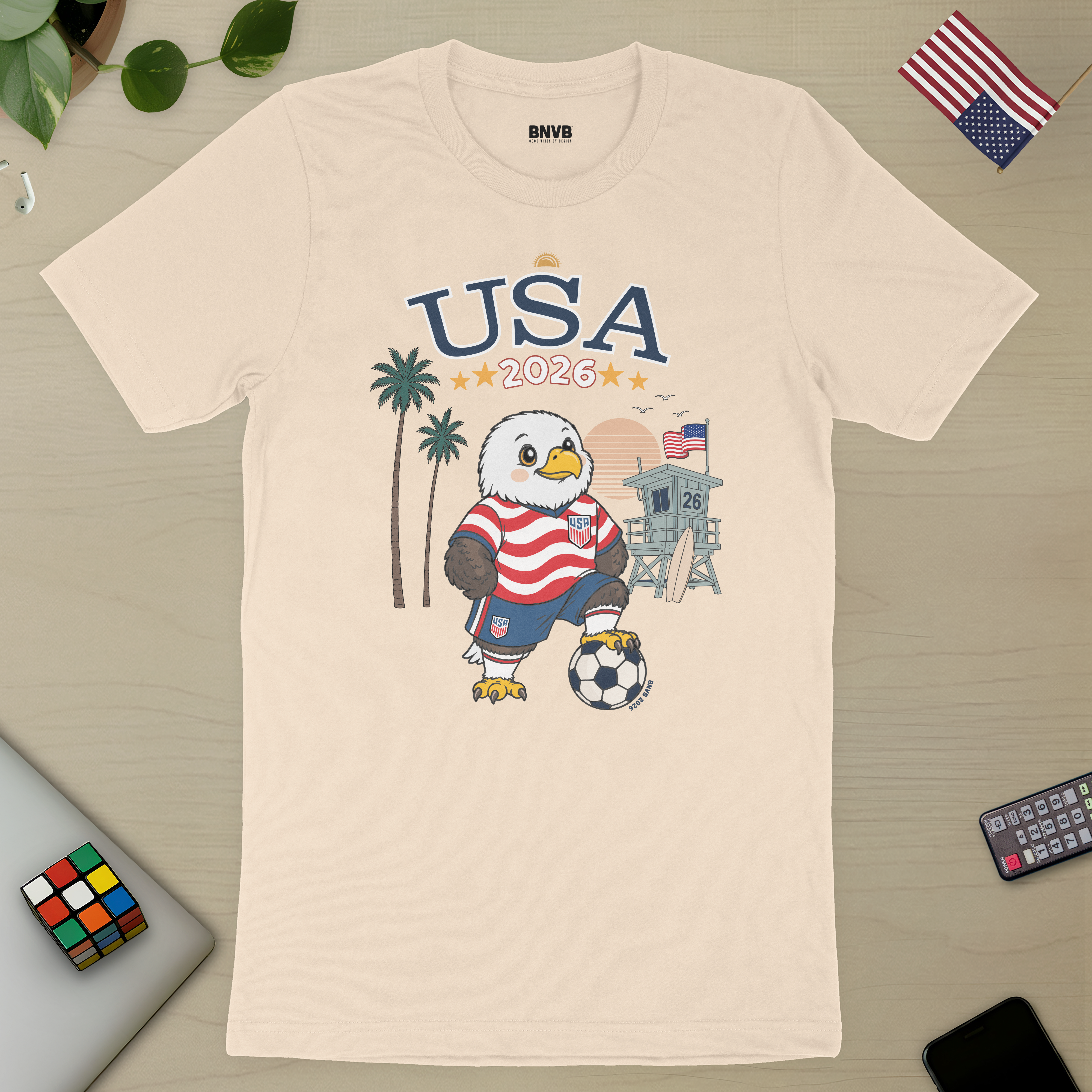 USA 2026 West Coast Soccer Eagle Tee
