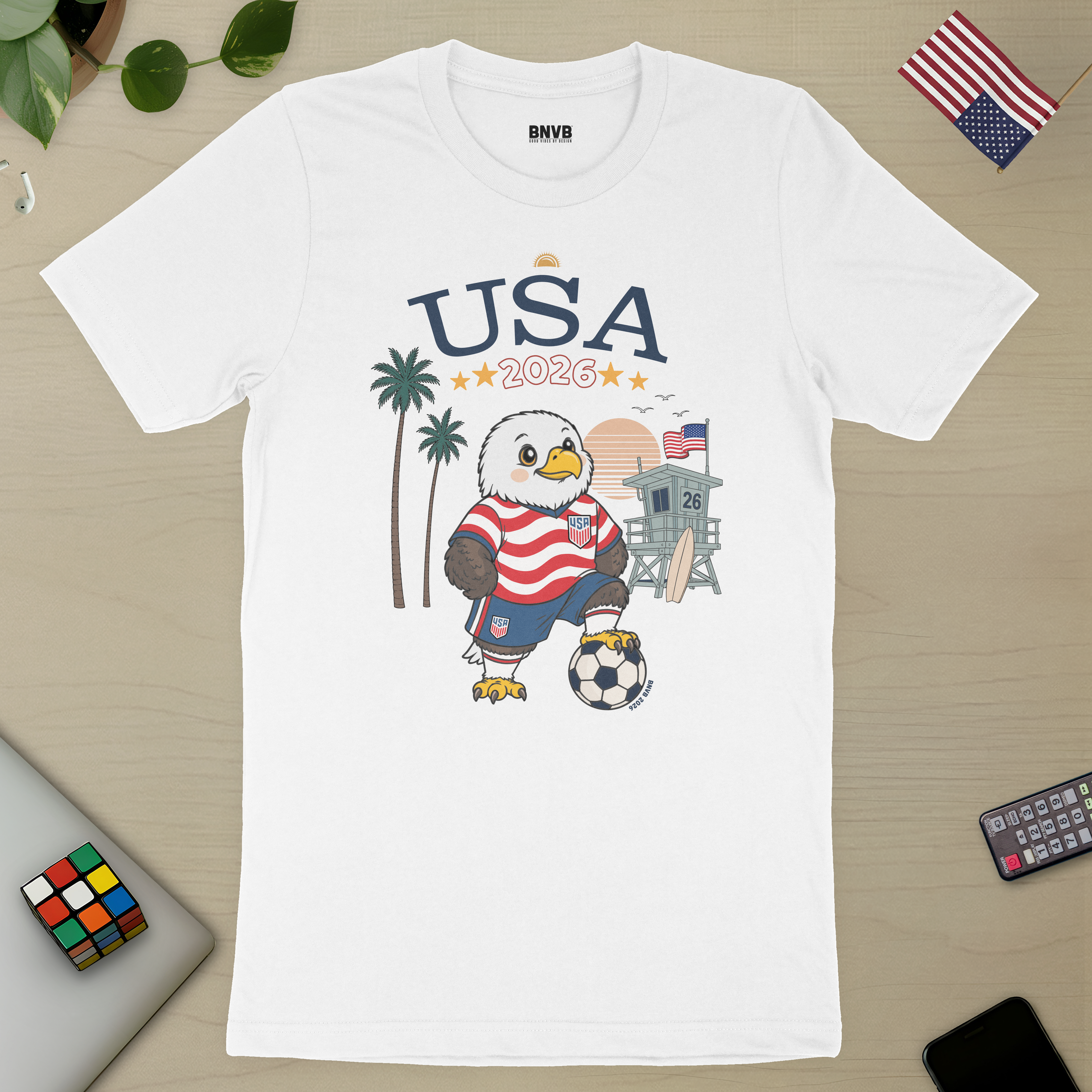 USA 2026 West Coast Soccer Eagle Tee