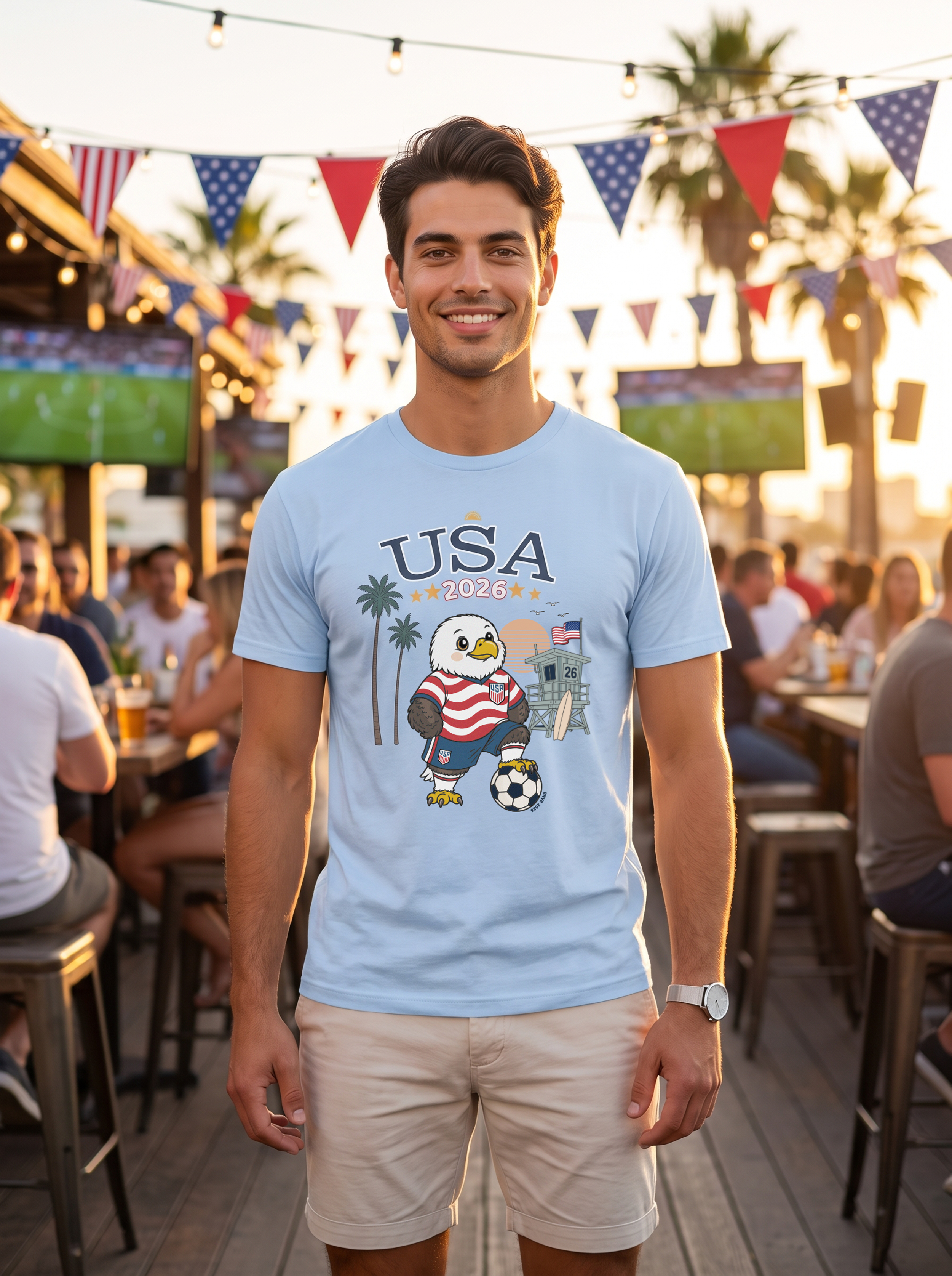 USA 2026 West Coast Soccer Eagle Tee