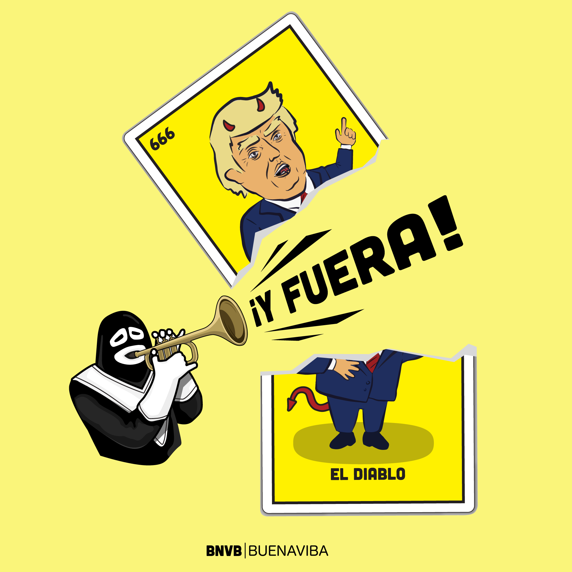 ¡Y Fuera! El Diablo Lotería Tee